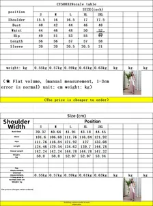 Detailed size chart for satin patchwork sequin maxi dress including measurements