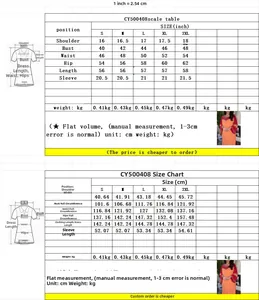 Guide des tailles détaillé pour robe caftan à strass avec mesures du S au 2XL