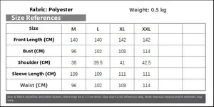 Detailed size chart for elegant embroidered long maxi dress with polyester fabric details