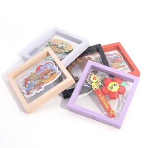 Multi-color PE film 3D floating display boxes for jewelry storage and gift presentation