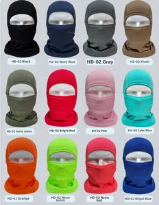 Breathable mesh balaclava shown in 12 colors including black, blue, green and pink options
