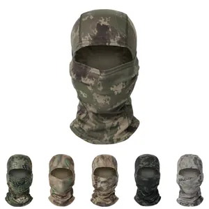 Tactical balaclava outdoor quick-dry mesh camo hood in various camouflage patterns