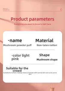 Macro detail of mushroom makeup sponge made from non-latex cotton for smooth foundation application