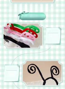 Detail of colorful plush headband with flexible wire antennae for DIY custom styling