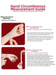 Guide des tailles détaillé pour mesurer le tour de poignet pour bracelets