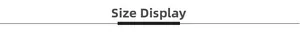 Polyester satin ribbon size display section header for gift packaging details