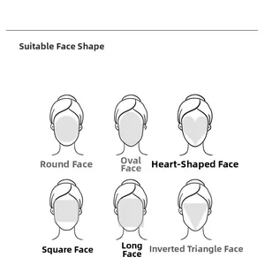 Face shape guide showing oval, round, and square profiles for earring matching