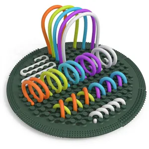 Sensory Activity Board Silicone Montessori Toy For Fine Motor Skills Toddlers Educational Stress Relief Maze