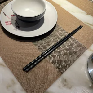 Chinese style PVC placemat set with jacquard pattern and ceramic floral dinnerware