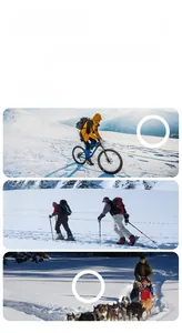 Winter thermal gloves used for outdoor skiing, hiking, and sledding in snowy mountains