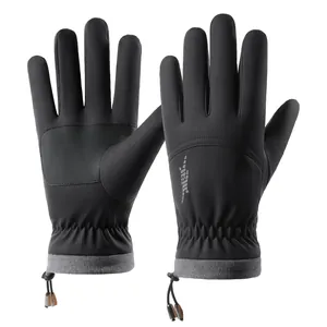 Waterproof thermal ski gloves with touch screen and anti-slip grip for winter outdoor sports