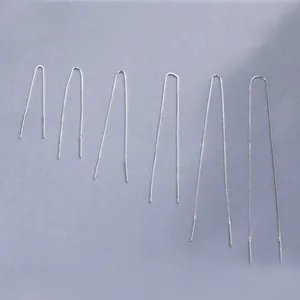 Elegant S925 sterling silver long threader earrings set in various lengths for women