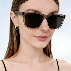 Polarized Sunglasses TAC Lens PC Frame UV400 Square Large Frame Outdoor Driving Retro Eyewear For Men And Women