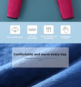 Detailed view of triple-layer thickened thermal flannel fabric in vibrant magenta pink