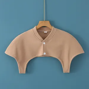 Women's Dralon Shoulder Warmer Shrug Bolero Standing Round Collar Thermal Wrap For AC Room Home Office Protection Warm Shacket