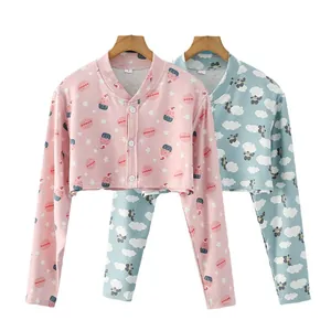Cárdigans de algodón para bebé con estrellas y nubes para proteger los hombros en verano