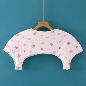 Spallaccio per allattamento rosa con stampa a fiocchi in morbido cotone per neonati
