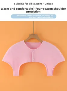 Pink thermal shoulder wrap made of breathable Dralon fabric with two-button closure