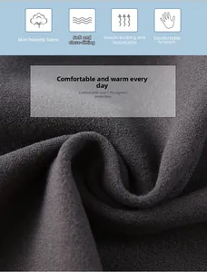Detailed macro view showing the soft skin-friendly texture and breathable fleece fabric