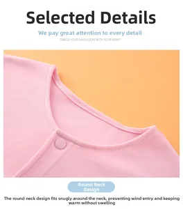 Close-up of pink fleece shoulder warmer showing neckline snap and soft texture