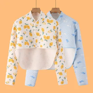 Women Quilted Cotton Warm Shoulder Protector Shawl Confinement Nursing Padded Wrap Shrug For Sleeping Home Sleepwear