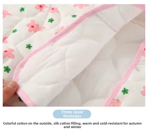 Detailed cross-section of triple-layer thickened quilted shoulder protector wrap