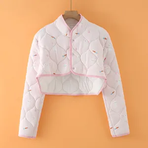 Women's Quilted Shoulder Protector Warm Shrug Cape For Sleeping Autumn Winter Cotton Flannel Padded Crop Top Shacket For Women