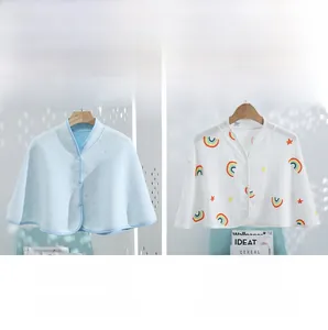 Detail comparing triple-layer padded and double-layer cotton gauze shoulder capes