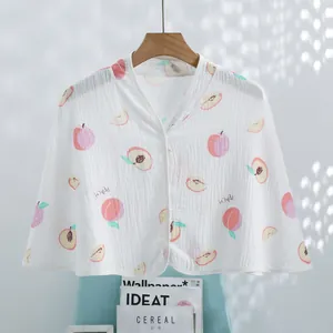 Women 100% Cotton Double Layer Gauze Nursing Shawl Postpartum Shoulder Neck Protector Breastfeeding Cover Thin Cape