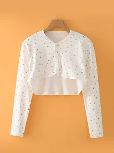 Women Summer Cotton Shoulder Protector Shawl Thin Breathable Cropped Shrug For Air Conditioned Room Postpartum Sleep Cardigan