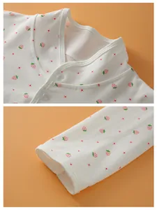Summer cotton shoulder shawl with strawberry pattern for neck protection in air-conditioned room