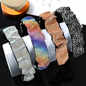 Diademas de lujo estilo francés con cristales en plata, arcoíris y acabados dorados