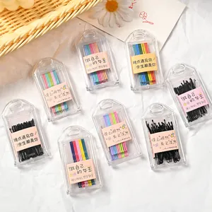 Set de horquillas de colores macaron en cajas para accesorios de peinado mujer