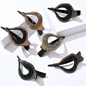 Set de pinzas para el cabello con diamantes de imitación en seis elegantes colores