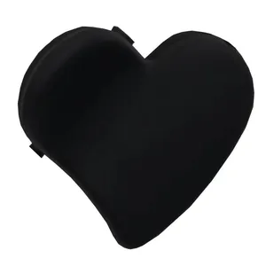 Pinza para el pelo corazón negro mate para peinado lateral y control de flequillo
