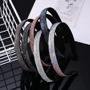 Serre-tête en Strass Étincelant pour Femmes Mode Bandeau Fin Pailleté Accessoires de Cheveux Bijoux de Tête