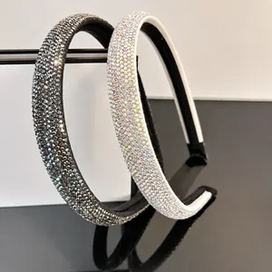 Diadema de Aleación de Lujo con Strass para Mujer Banda para el Cabello con Diamantes Brillantes Aro de Cabello Elegante Pave Accesorio de Boda Fiesta