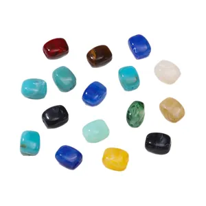 Colorful acrylic marble texture beads for DIY jewelry making and phone charms