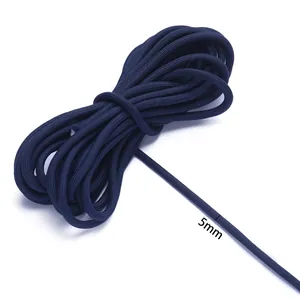 Cordino in nylon blu scuro da 5mm per la creazione di braccialetti fai-da-te fatti a mano