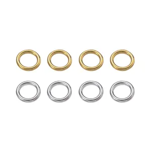 Anelli a O in acciaio inossidabile 304 lucido oro e argento per accessori borse fai da te