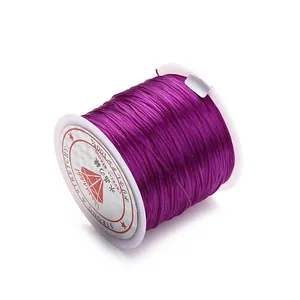 Fil de cristal violet élastique et solide sur bobine pour création de bijoux DIY