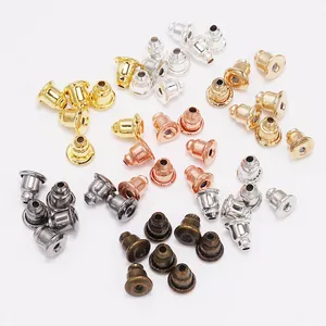 DIY Schmuckherstellung Metall Ohrring Verschlüsse Patronenform Ohrring Stopper Ersatz Für Ohrstecker Eisen Material Zubehör
