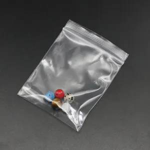 Dicke transparente PE-Druckverschlussbeutel für Schmuck und Bastelperlen