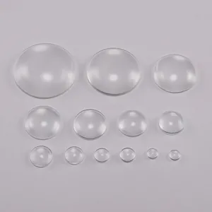 Cabochon rotondi in vetro trasparente in 13 diverse dimensioni per creazioni di gioielli DIY