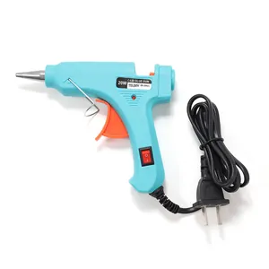20W small hot melt glue gun with high-temperature resistant nylon shell and glue sticks