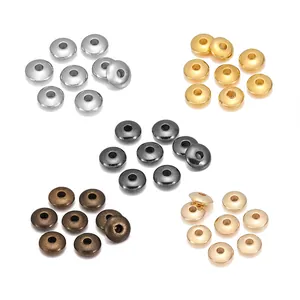 Rondelle Spacer Beads Electroplated CCB Loose Beads For Jewelry Making DIY Bracelet Necklace Handmade Craft Supplies Mixed Colors
