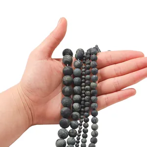 Matte groene kattenoogsteen kralen van 4mm tot 12mm voor DIY sieraden maken