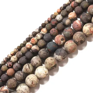 Matte bloem agaat kralen in diverse maten met natuurlijke textuur voor DIY sieraden