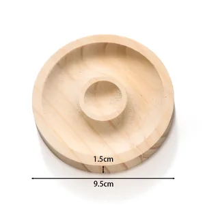 Rundes Holz-Perlenbrett mit 9,5 cm Durchmesser für Schmuckherstellung und Design