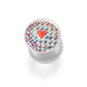 Professionelle 0,35mm transparente elastische Kristallschnur für DIY-Perlenschmuck